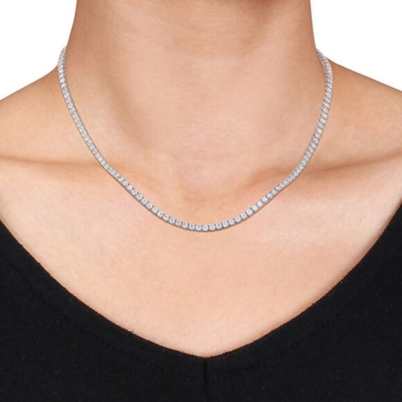 13 carat Diamond Tennis Necklace - Picture 8 of 12